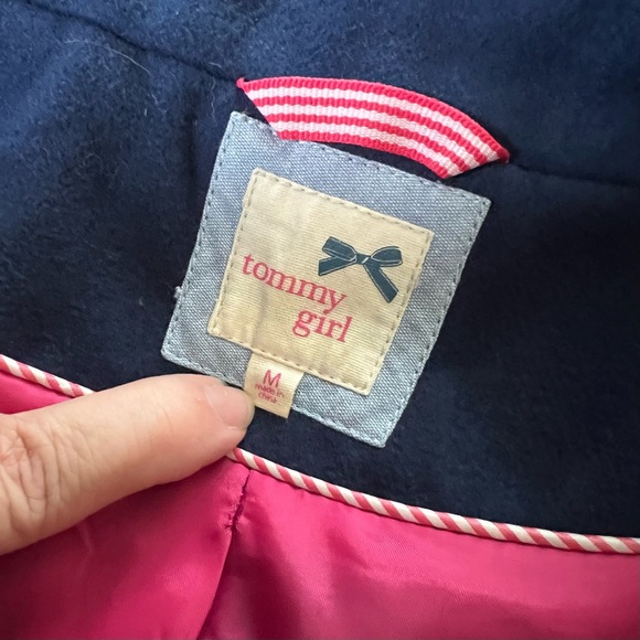 Tommy Girl Navy Pea Coat - Picture 3 of 7